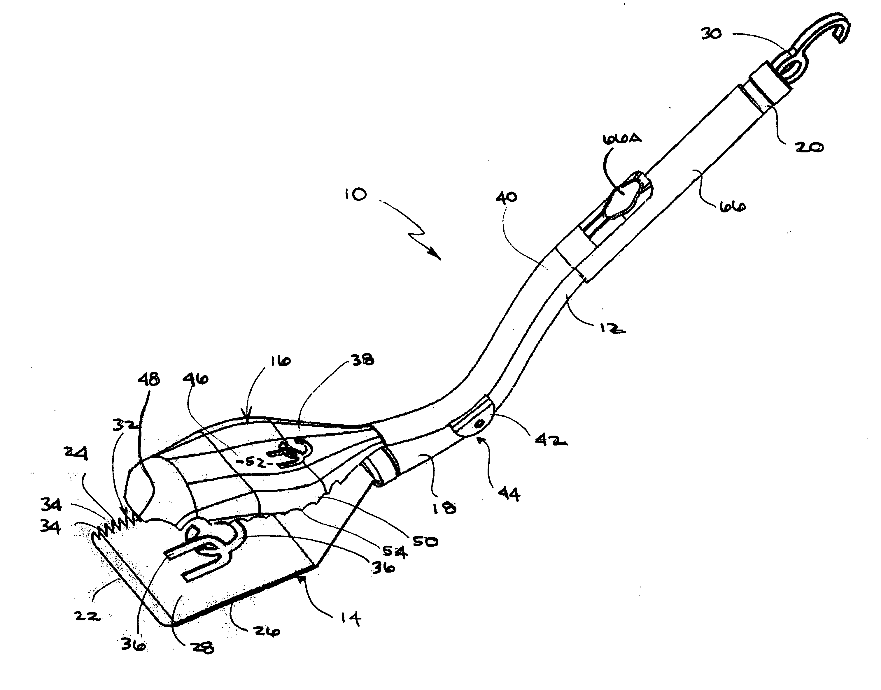 Combination spatula and tong device for handling food