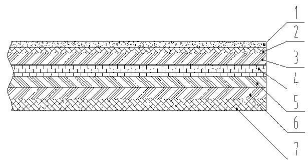 Composite plastic floor and manufacturing method thereof