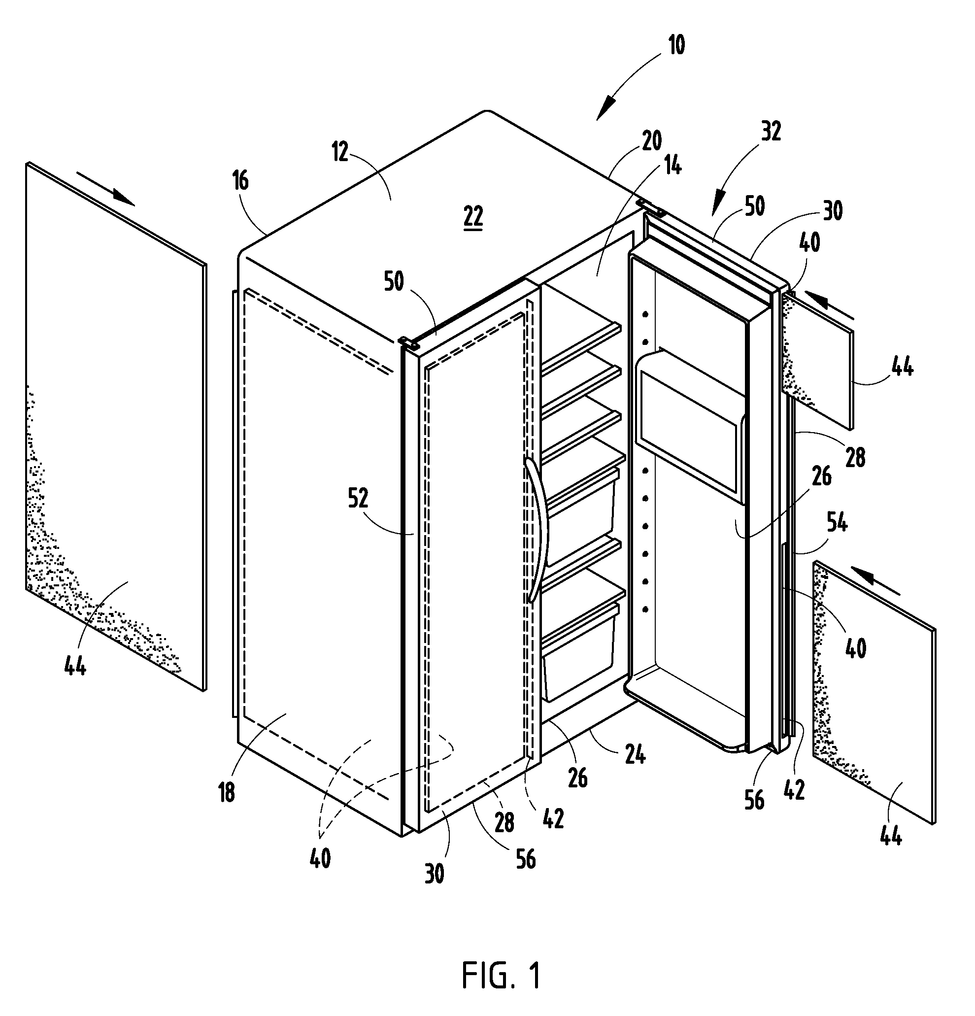 Insulation panels applied to or as a feature module