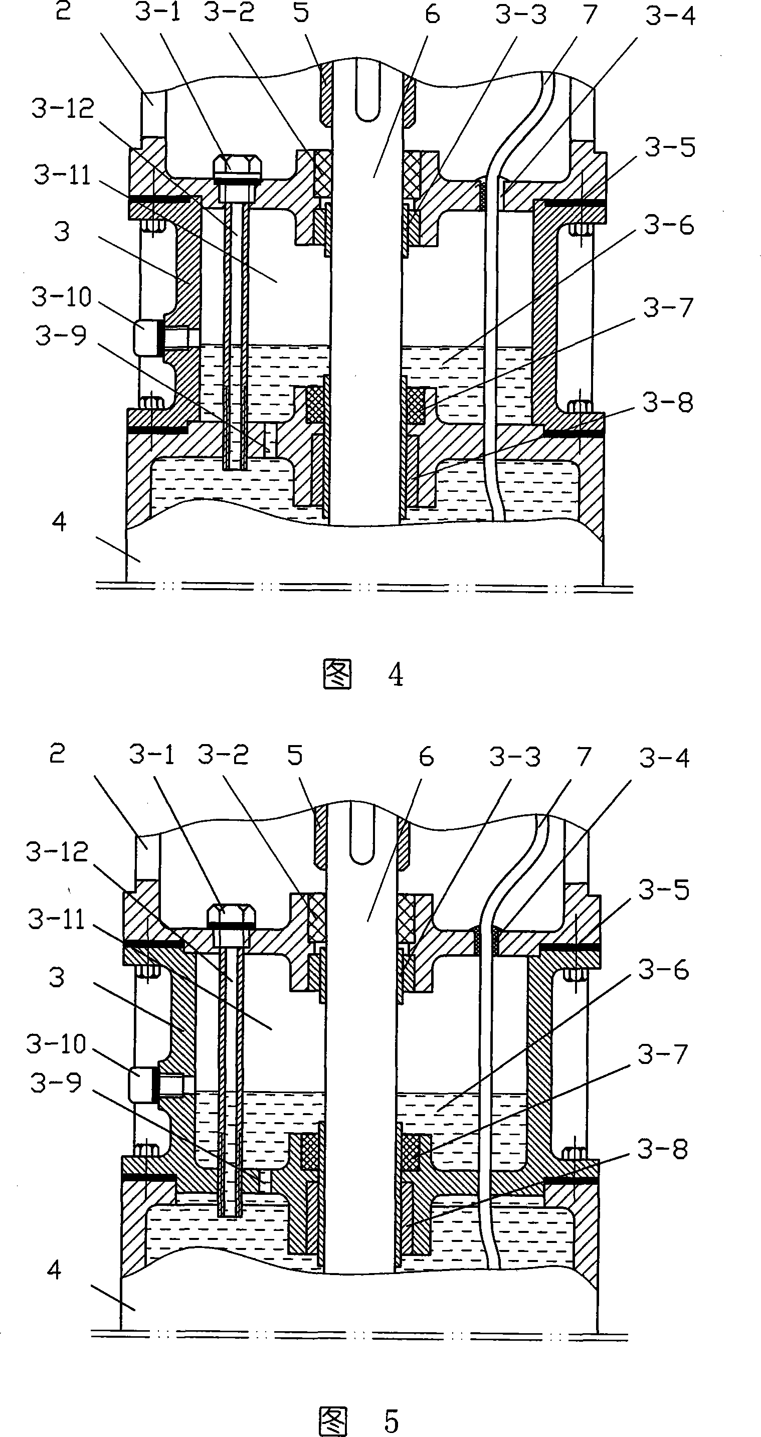 Pressure automatic adjusting device for dive motor