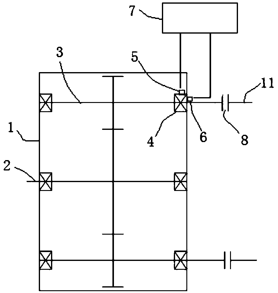 A method for on-site dynamic balancing of the high-speed output shaft of the reducing and sizing gearbox