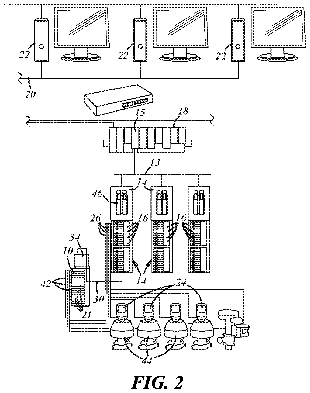 Valve manifold serially mounted to a distributed control system assembly