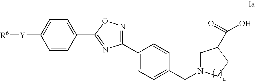1-((5-aryl-1,2,4-oxadiazol-3-yl) benzyl)azetidine-3-carboxylates and 1-((5-aryl-1,2,4-oxadiazol-3-yl)benzyl) pyrrolidine-3-carboxylates as edg receptor agonists