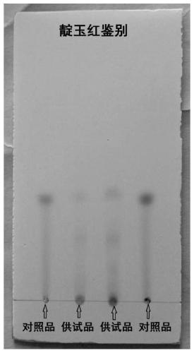 Quality control method of artemisia argyi and indigofera tinctoria granules