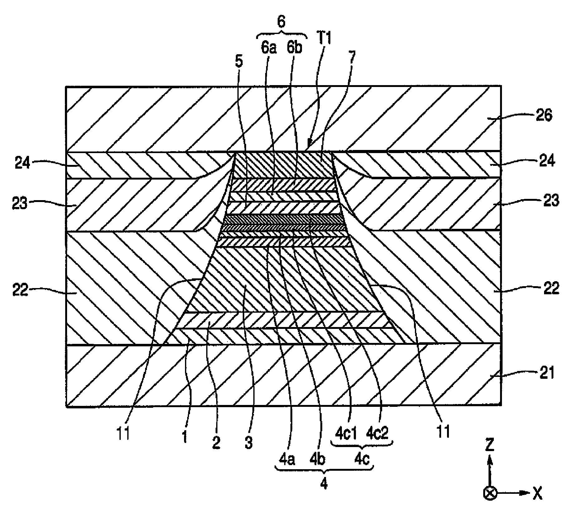Tunnel-type magnetic detecting element and method of manufacturing the same