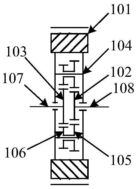 4×4 vehicle wheel side motor power coupling transmission system