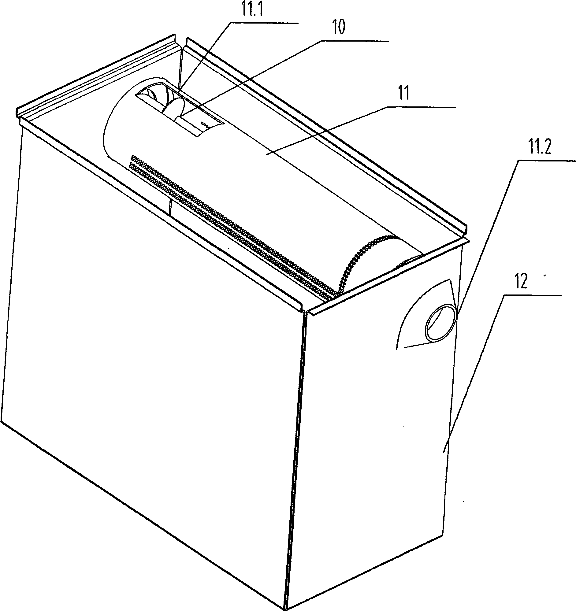 Self-cleaning dust filter