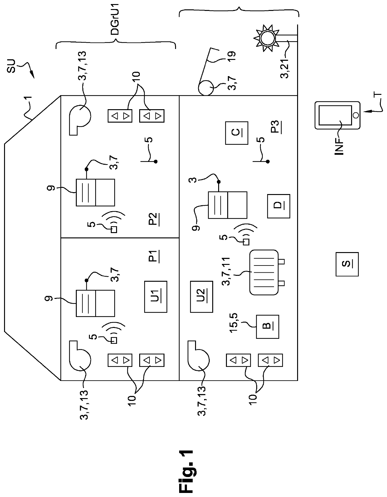 Method for configuring and supervising a home automation installation