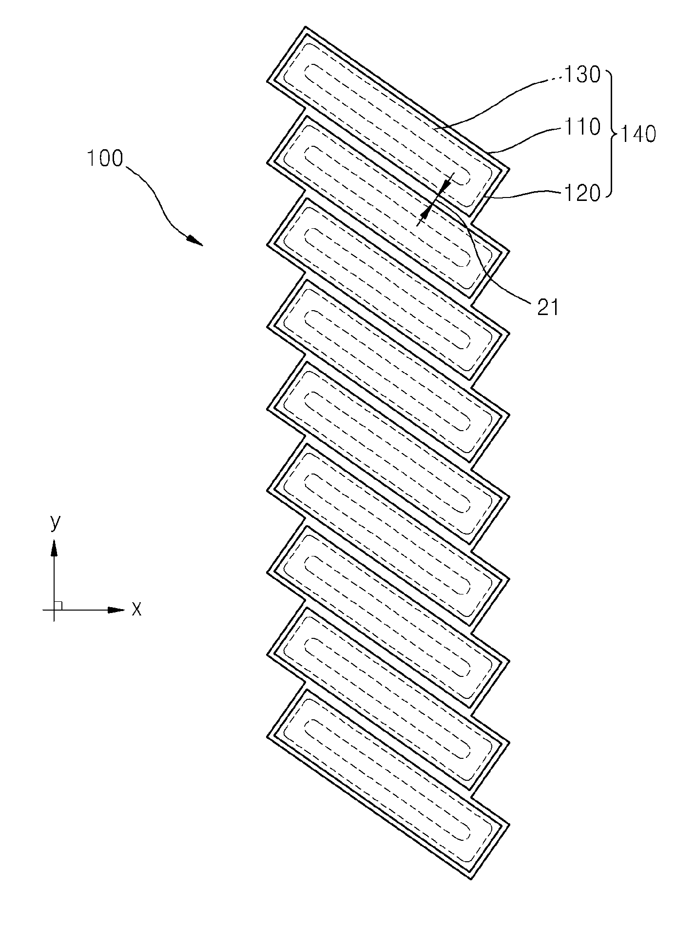 Separated target apparatus for sputtering and sputtering method using the same