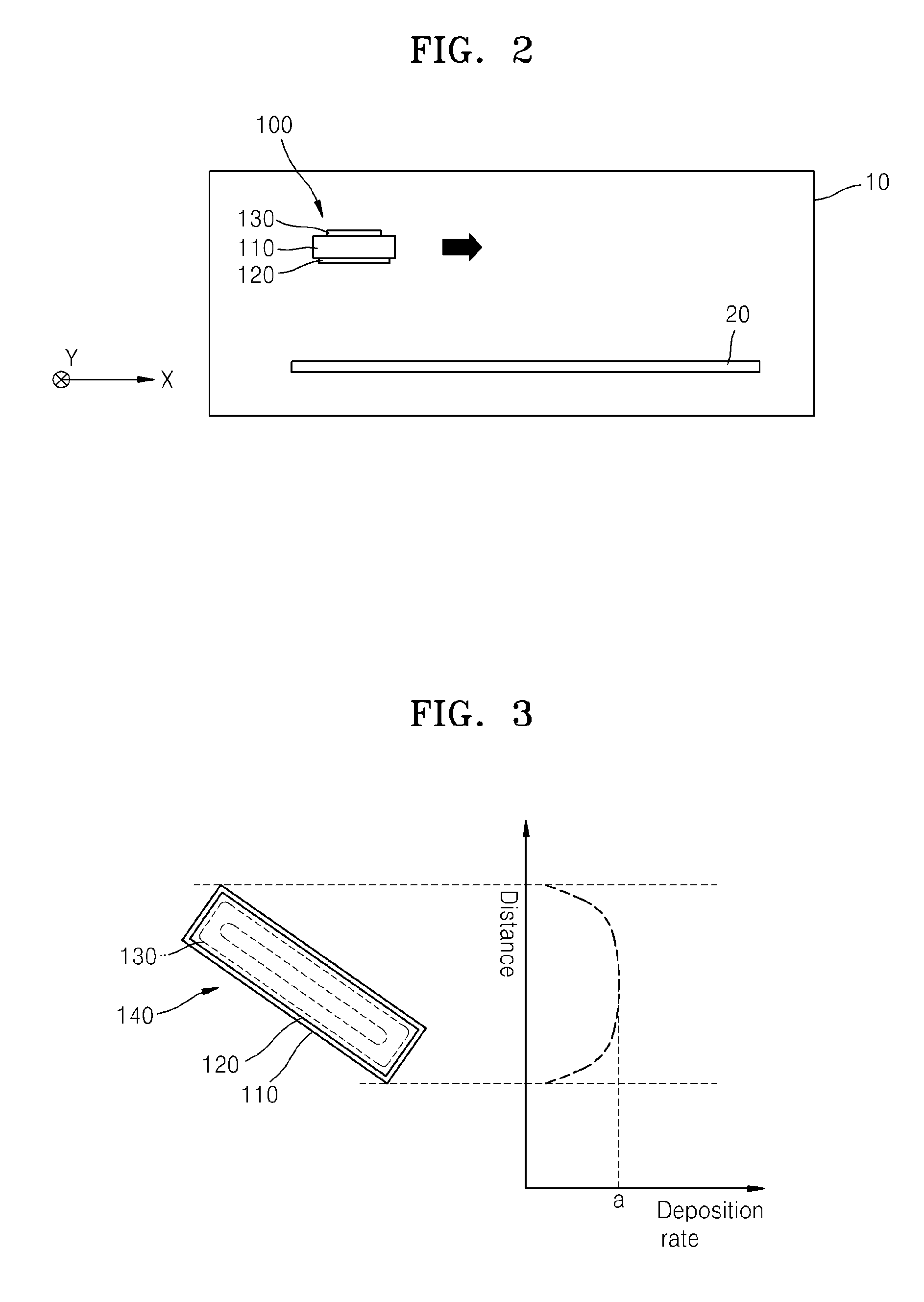 Separated target apparatus for sputtering and sputtering method using the same