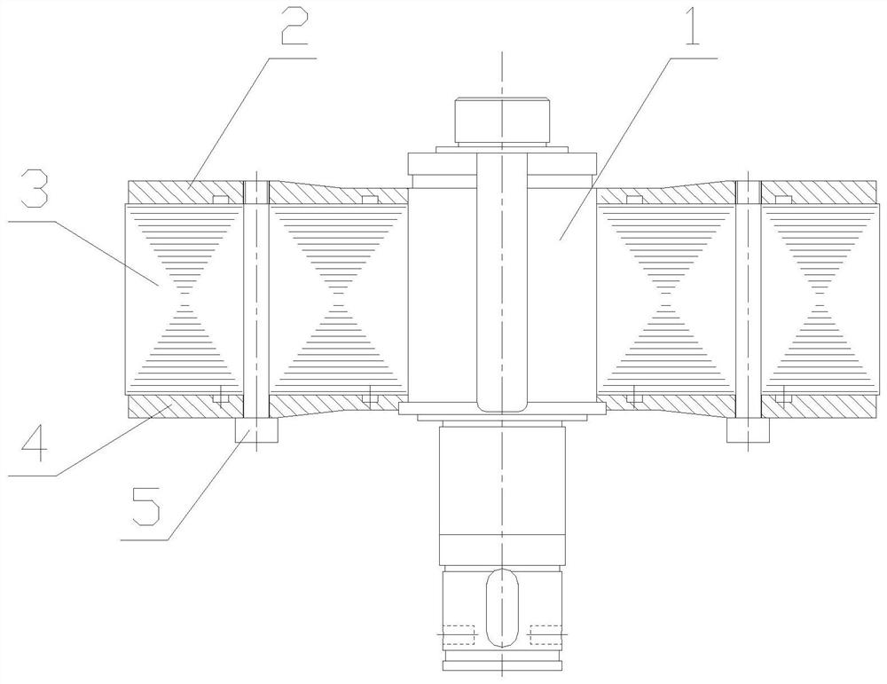 Rotor baffle assembly, motor and industrial ceiling fan