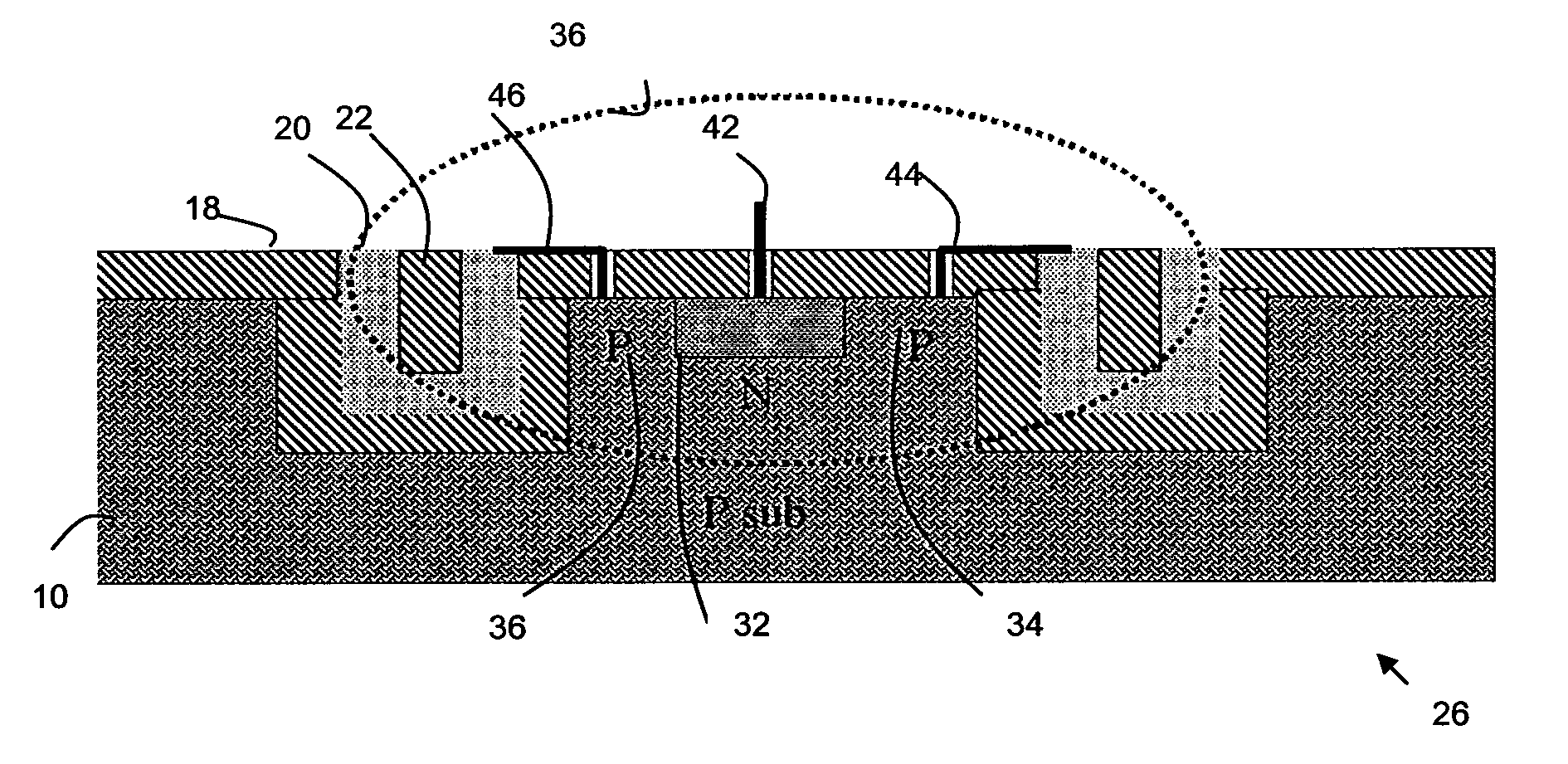 Wafer level integration module with interconnects