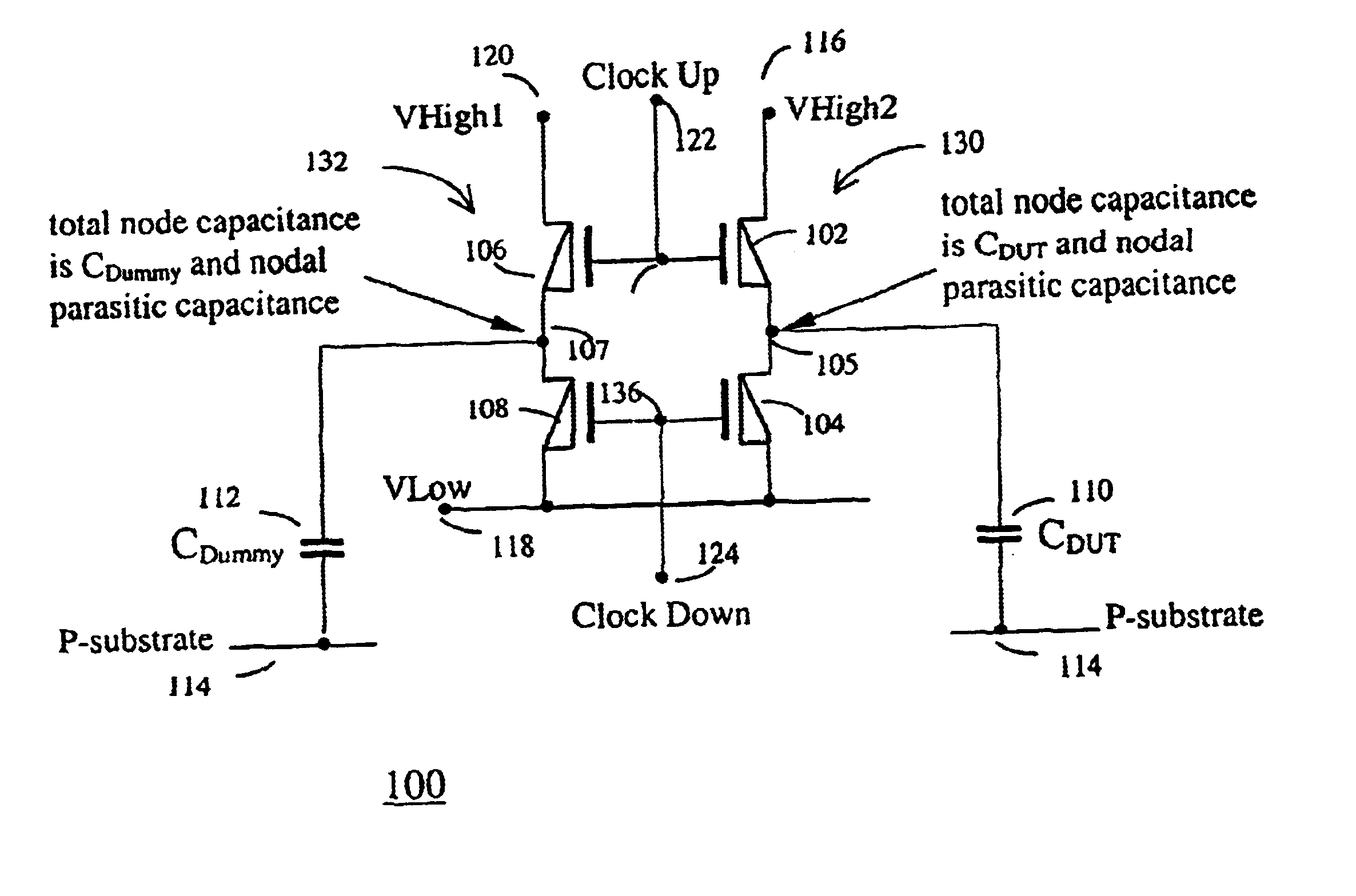 Clocked based method and devices for measuring voltage-variable capacitances and other on-chip parameters