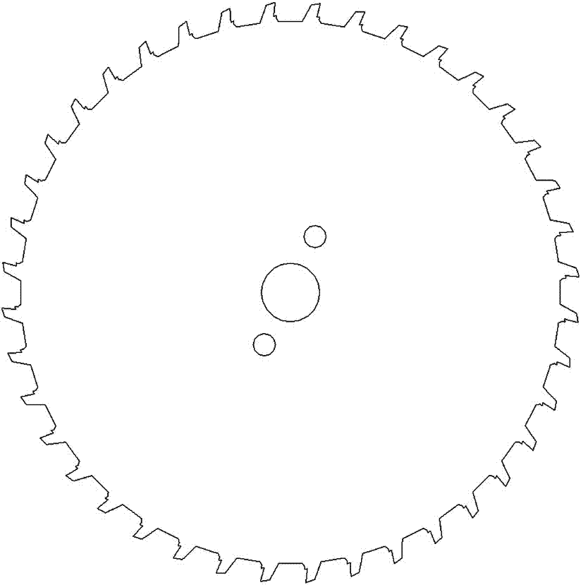 A kind of production process of saw blade substrate