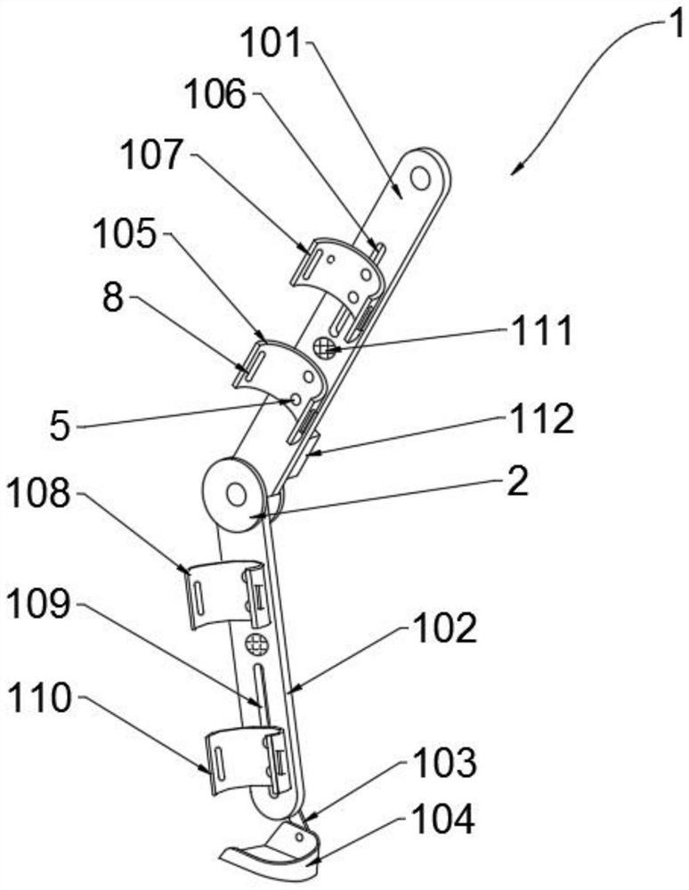 Knee joint angle measurement mode and application mode thereof