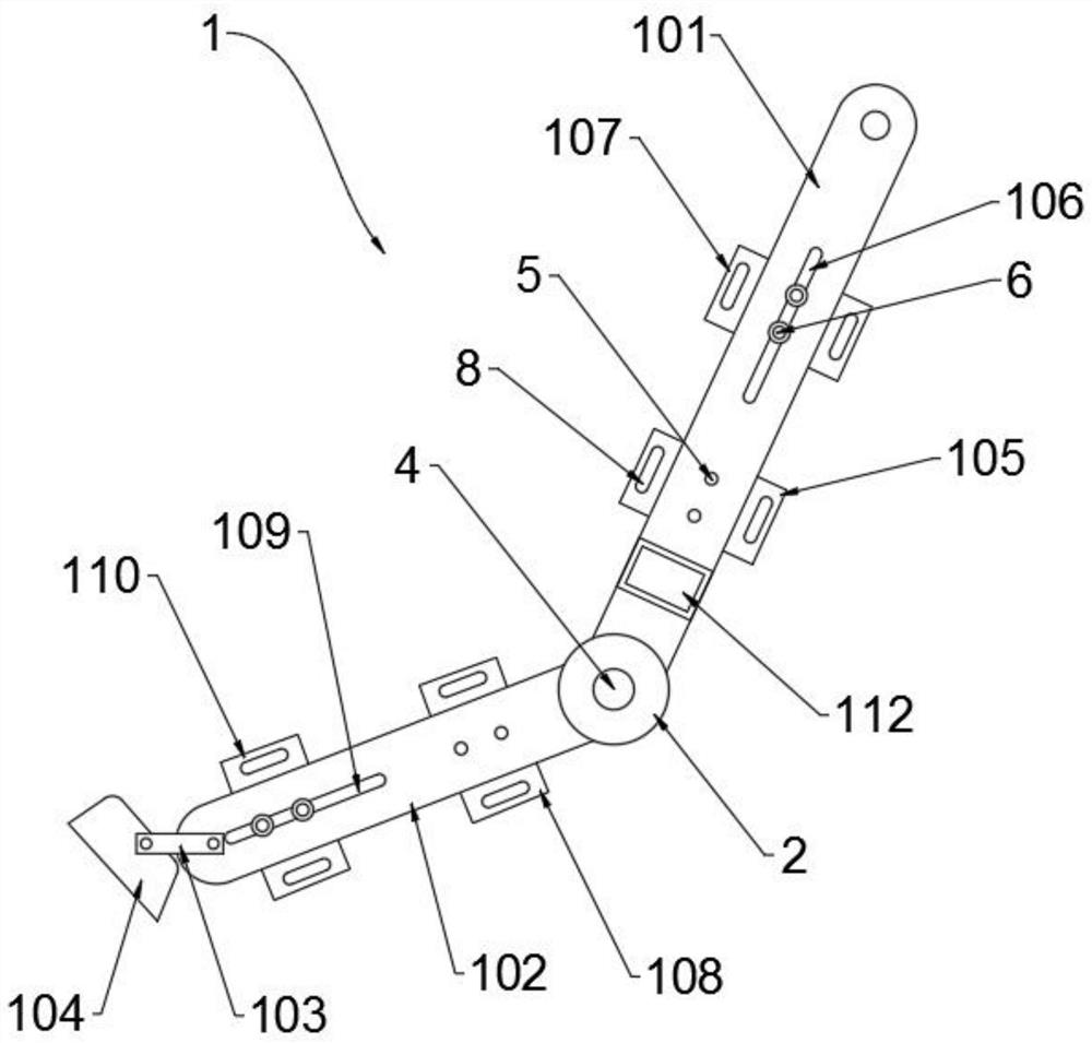 Knee joint angle measurement mode and application mode thereof