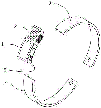 Novel intelligent child body temperature wrist ring