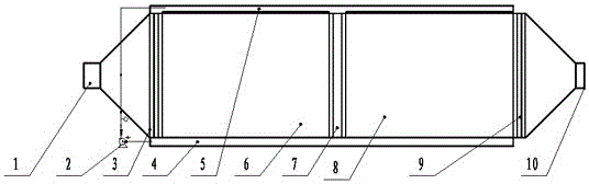 A deodorizing device with sheet filler