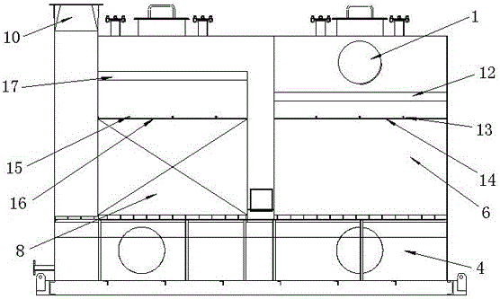 A deodorizing device with sheet filler