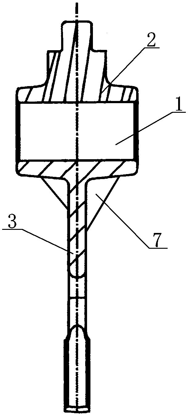 Transmission spindle shifting fork structure