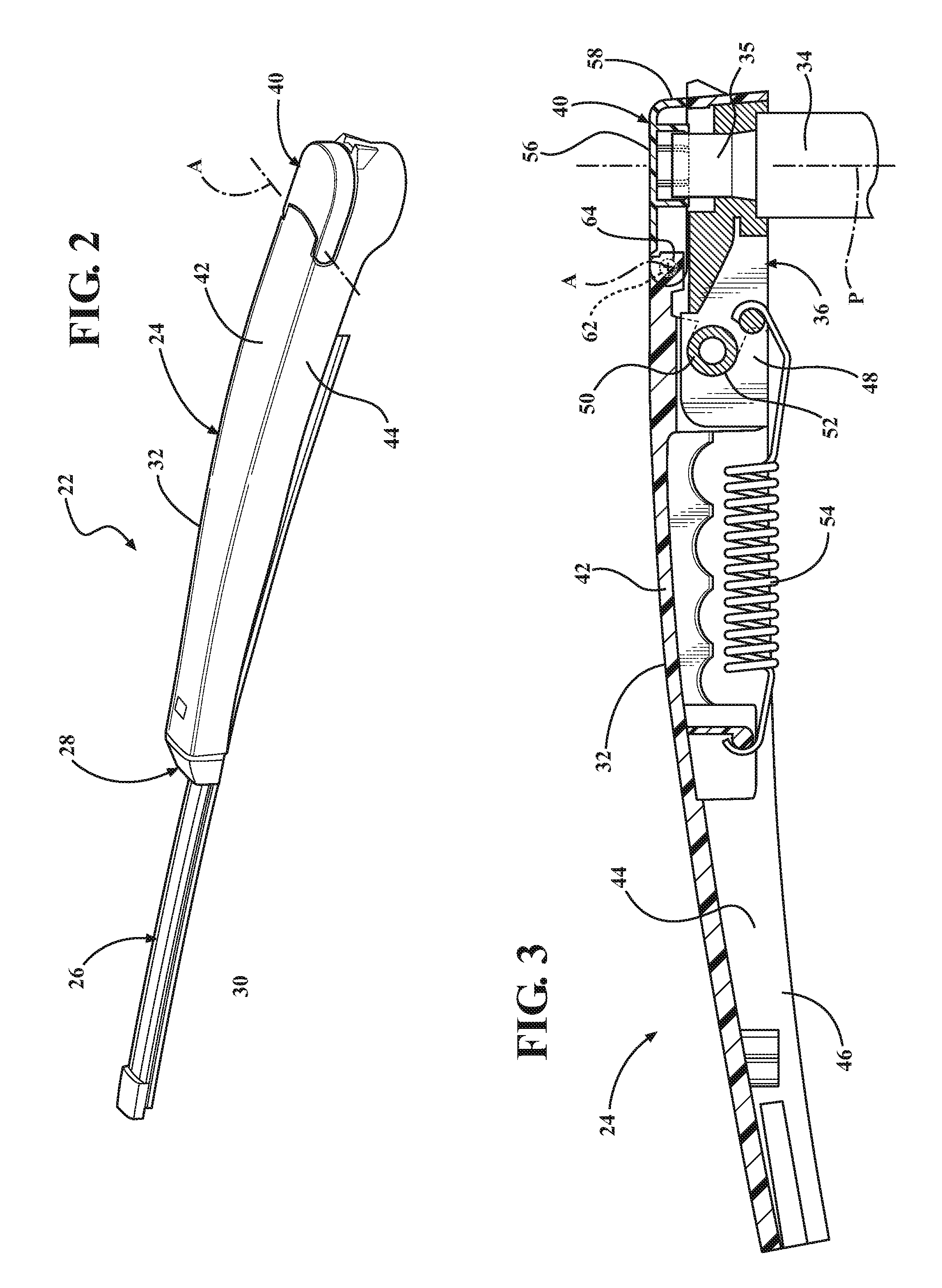 Wiper arm assembly having pivotal cover allowing access to pivot shaft