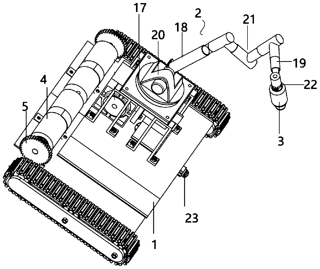 Telescopic spray-coating robot for spray-coating shell plating