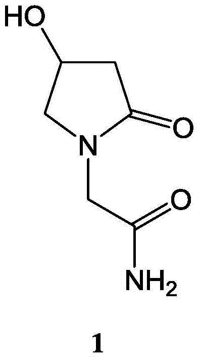 Medicinal composition containing 4-hydroxy-2-oxo-1-pyrrolidine acetamide and application thereof