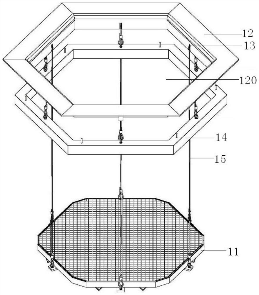 Buried ground safety protection structure and buried garbage collection device