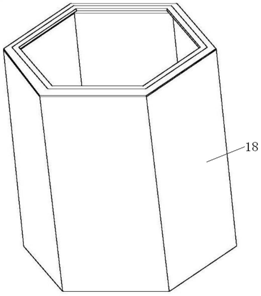 Buried ground safety protection structure and buried garbage collection device