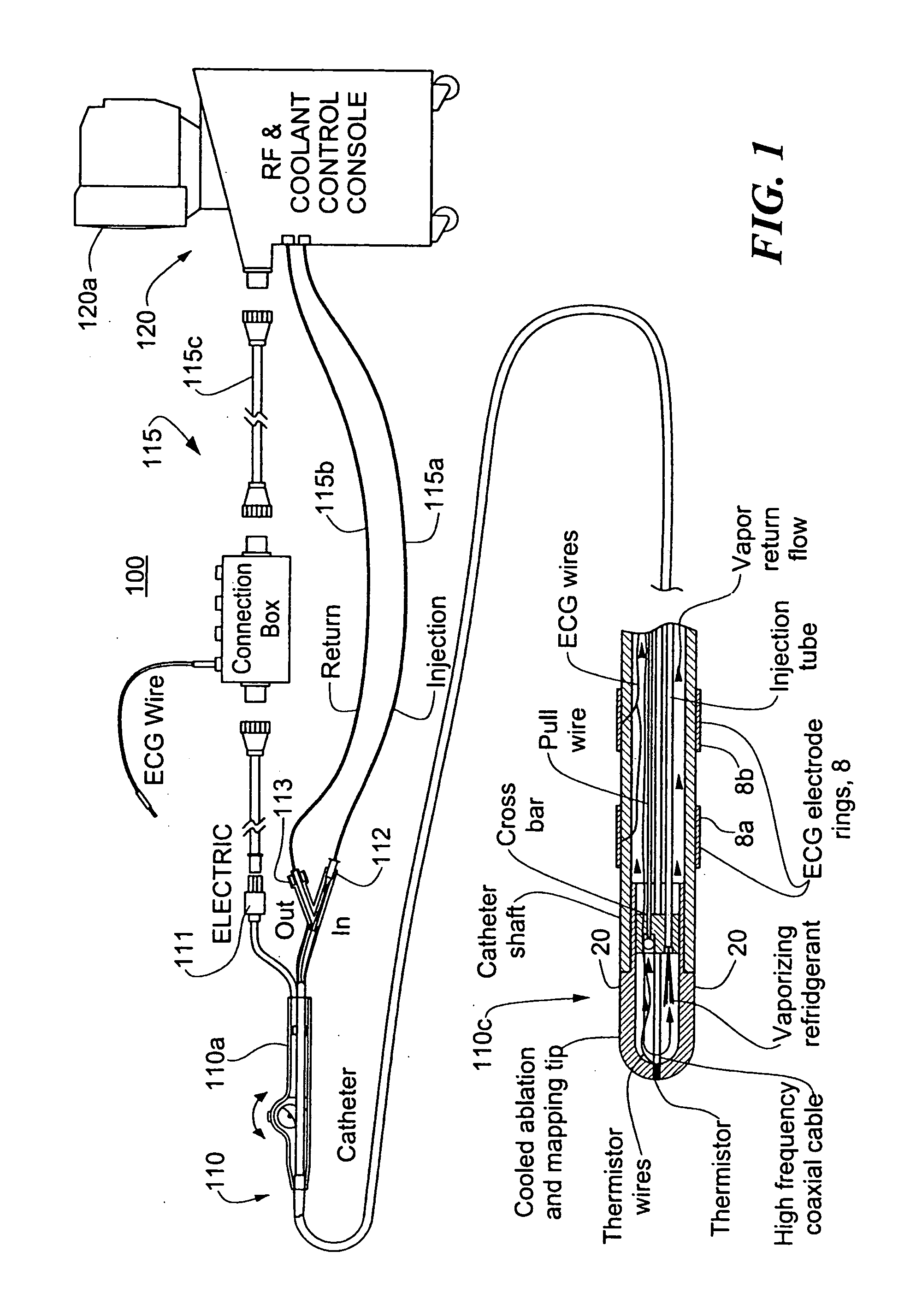 Catheter with cryogenic and electrical heating ablation