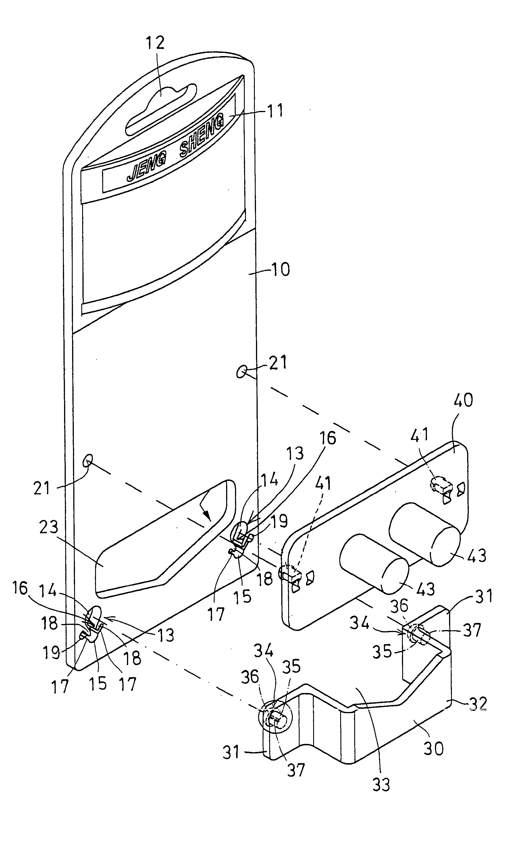 Tool holding and displaying device