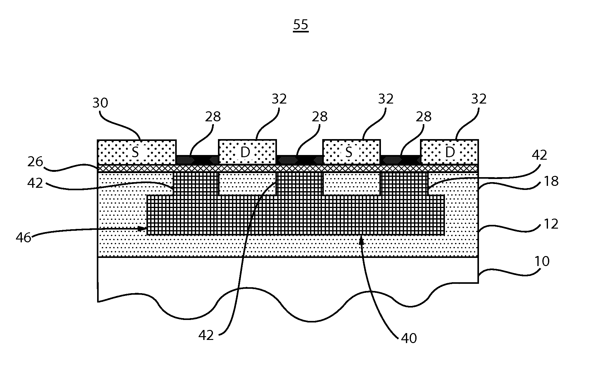Transistor device with reduced gate resistance