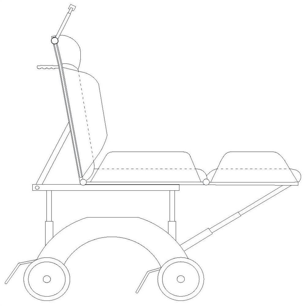 An imaging examination operating table for thoracic and cardiac surgery