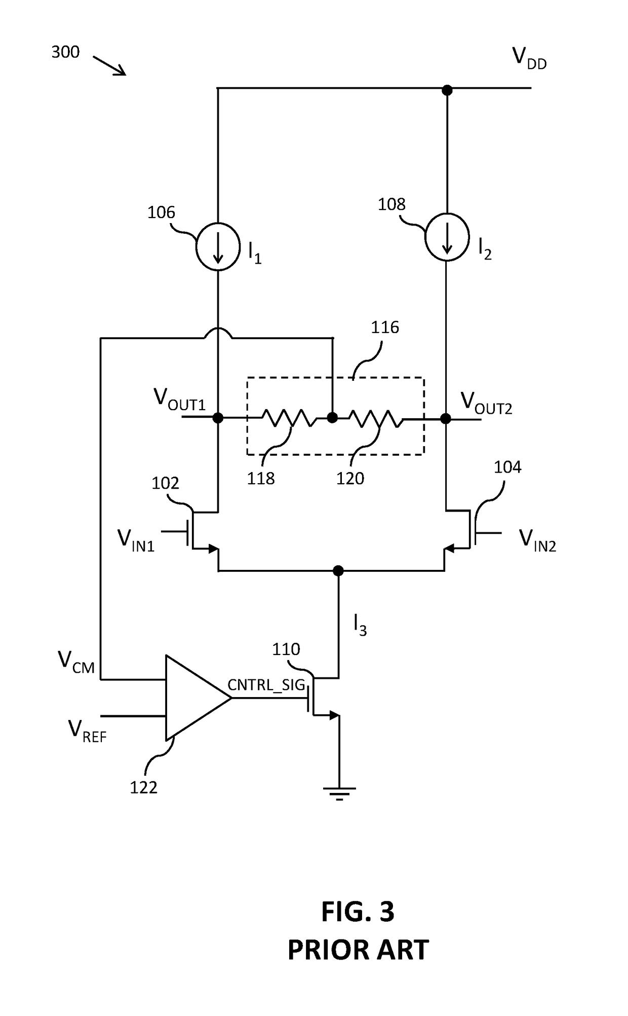 High gain differential amplifier with common-mode feedback