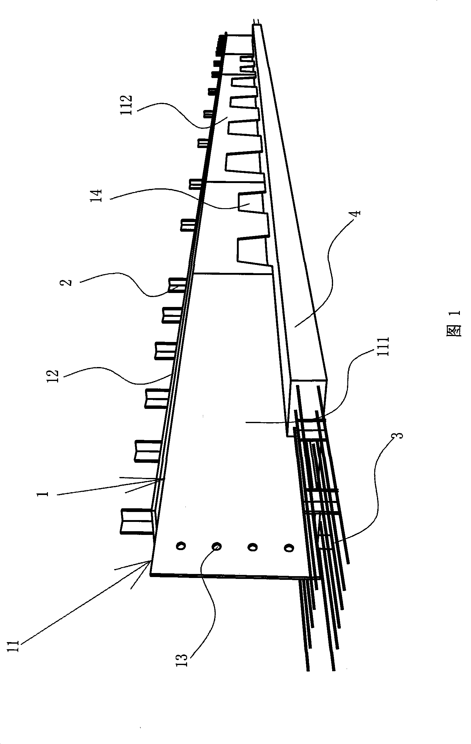 Pretensioned prestressing composite girder and method for producing the same