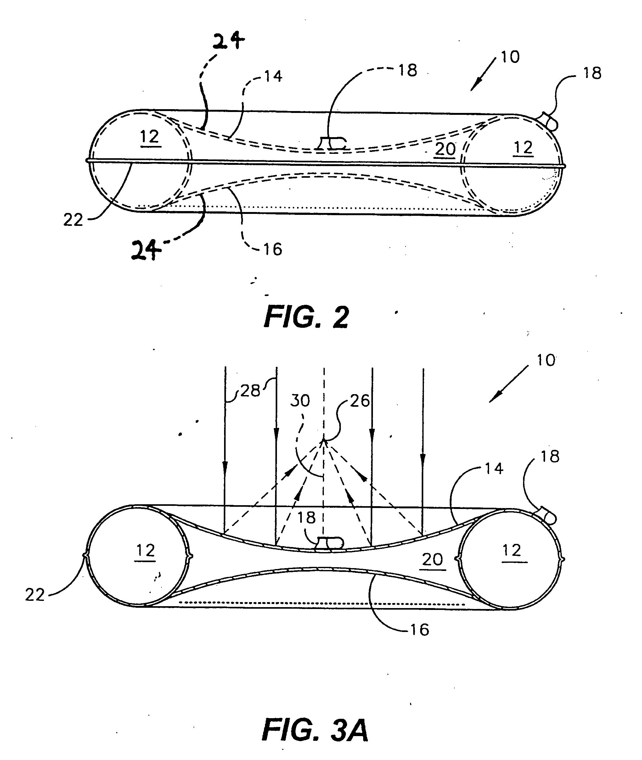Inflatable multi-function parabolic reflector apparatus and methods of manufacture