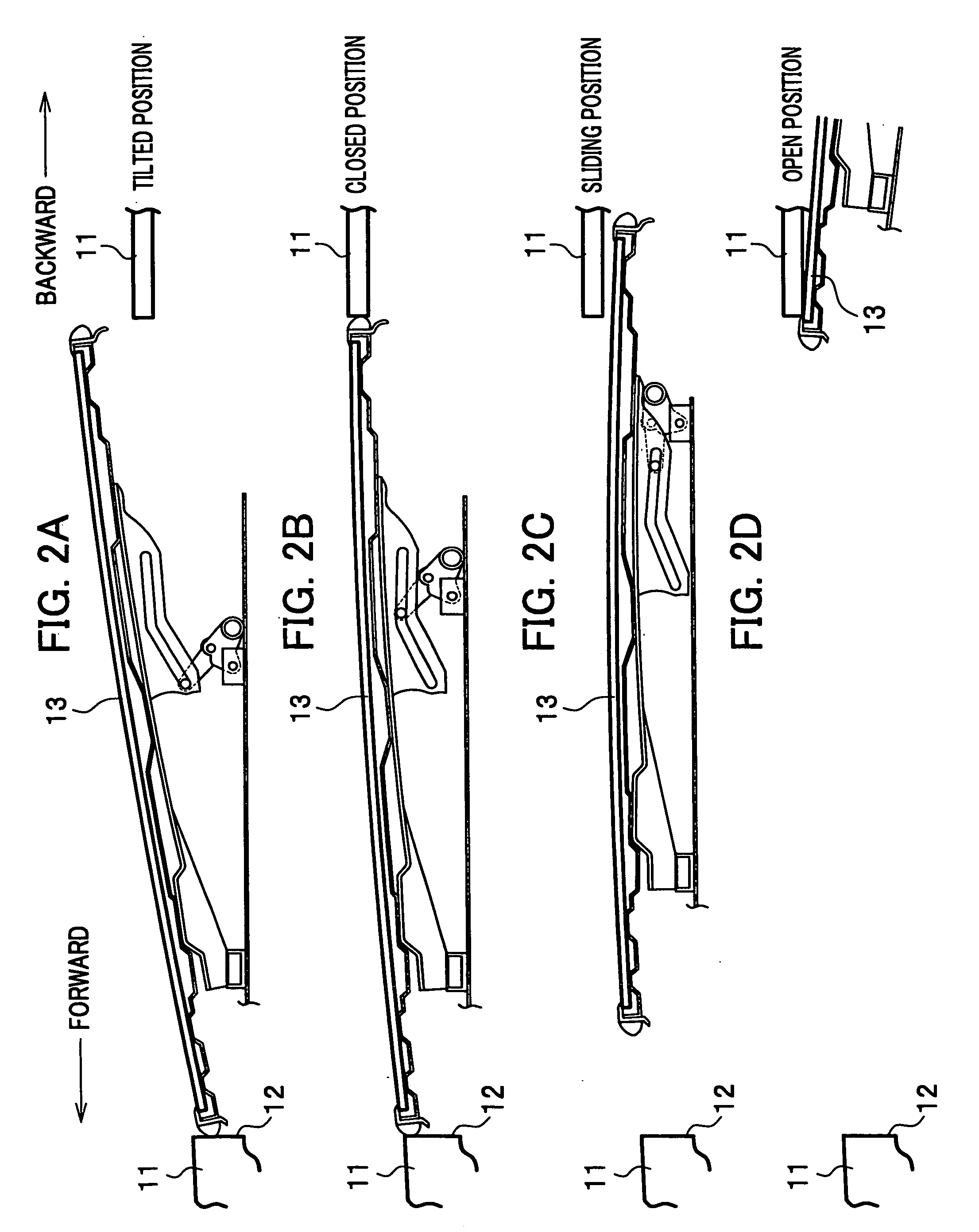 System of controlling a sliding member for a vehicle
