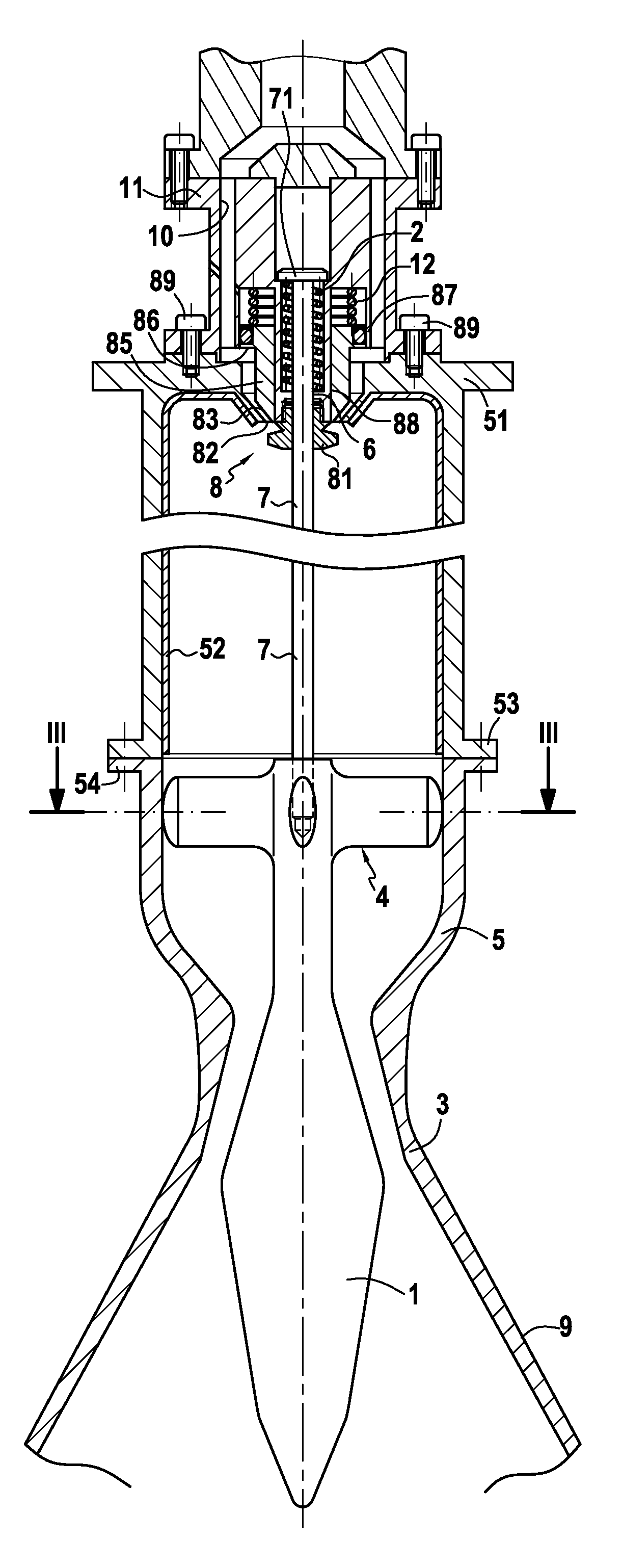 Liquid propellant rocket engine with a propulsion chamber shutter