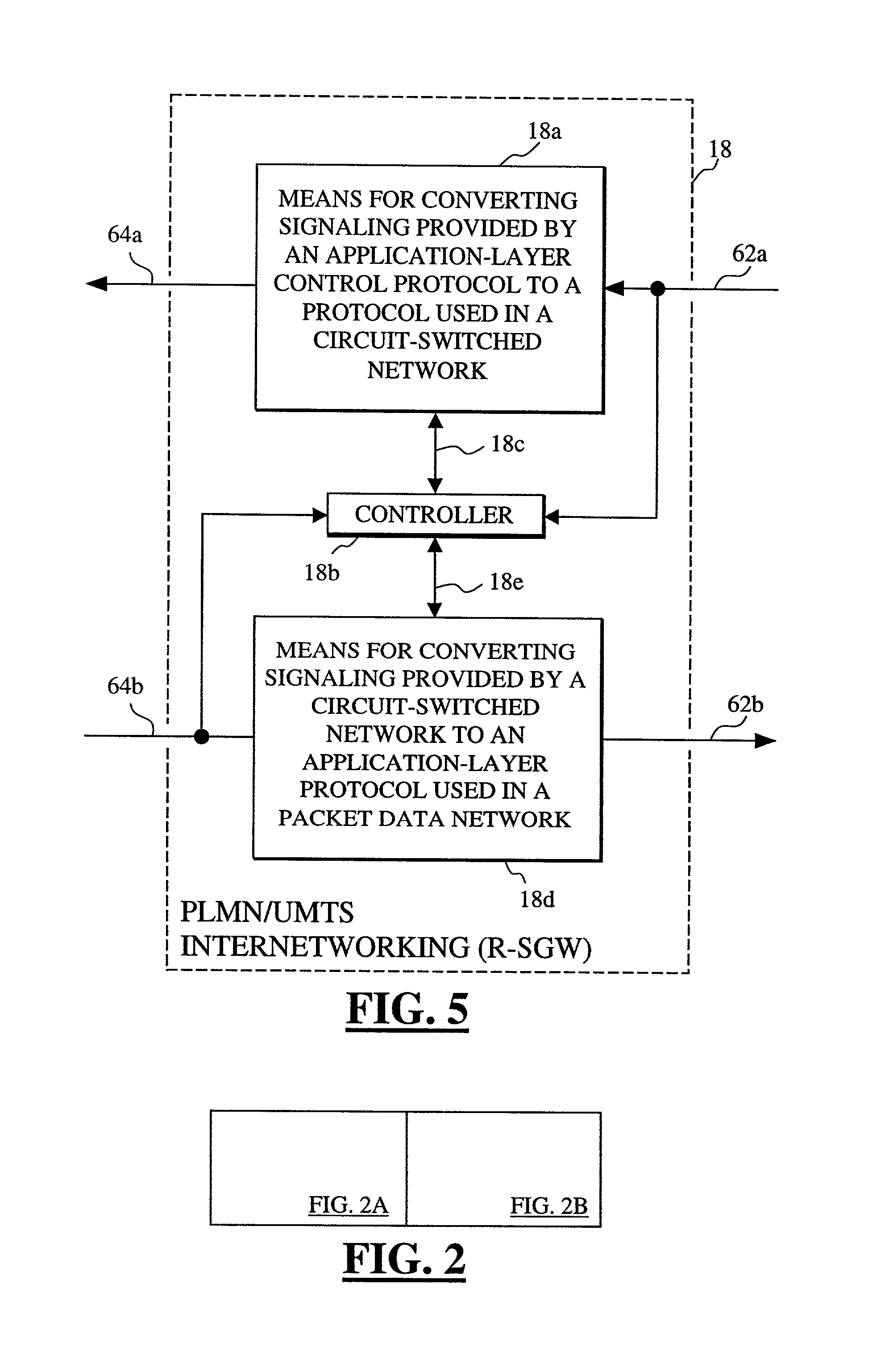 Mobile system, terminal and interface, as well as methods for providing backward compatibility to first and second generation mobile systems