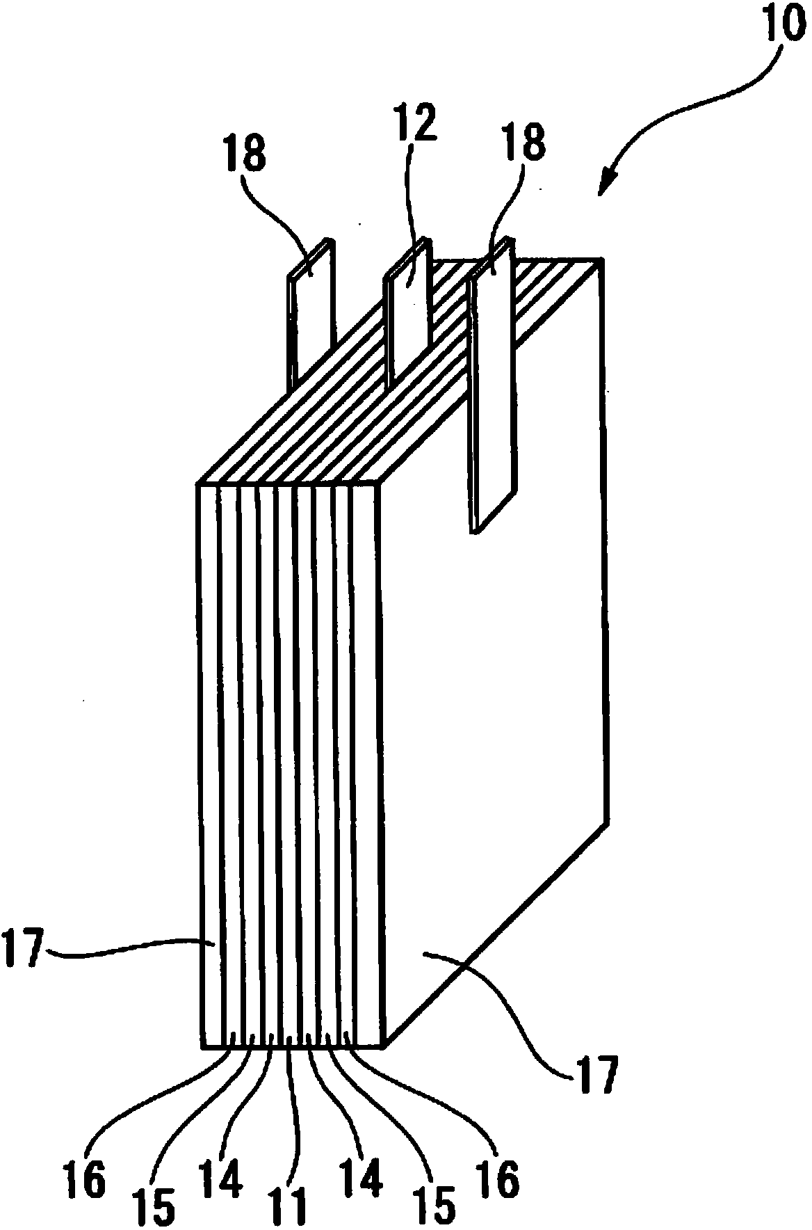 Portable water battery element and water battery device comprising the same