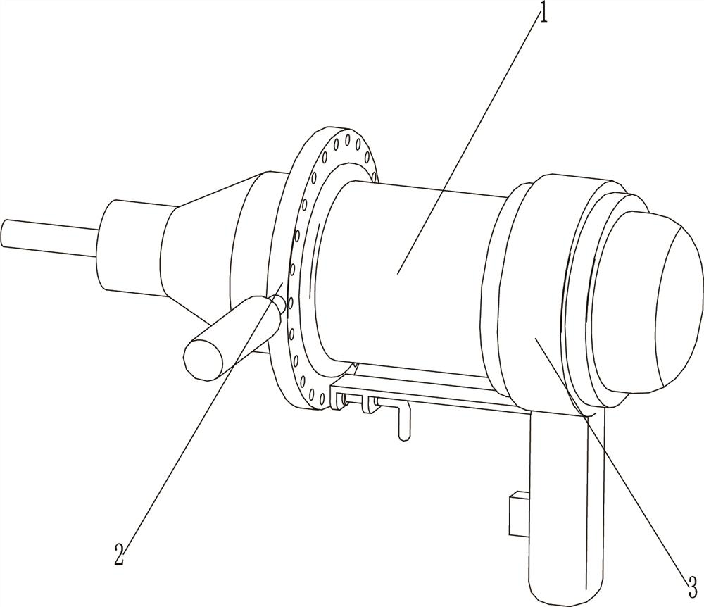 Impact drill with locking protection structure