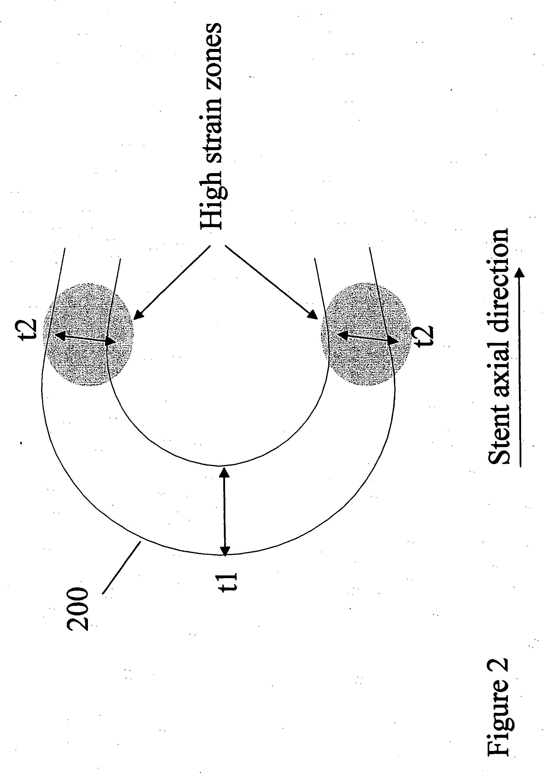 Polymeric stent having modified molecular structures