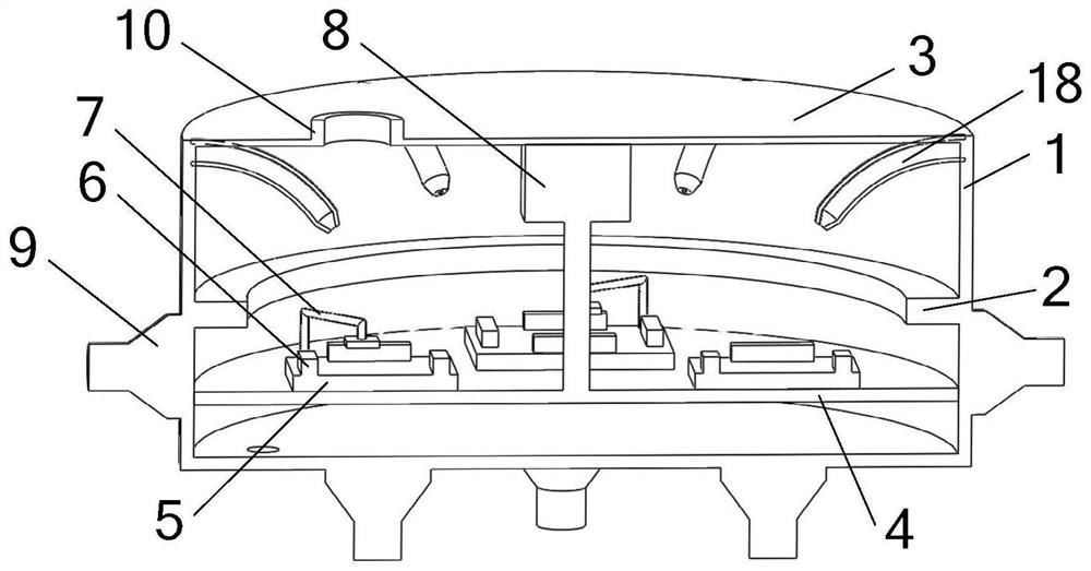 Full-automatic combined multi-frequency ultrasonic vacuum cleaning and drying device and using method thereof