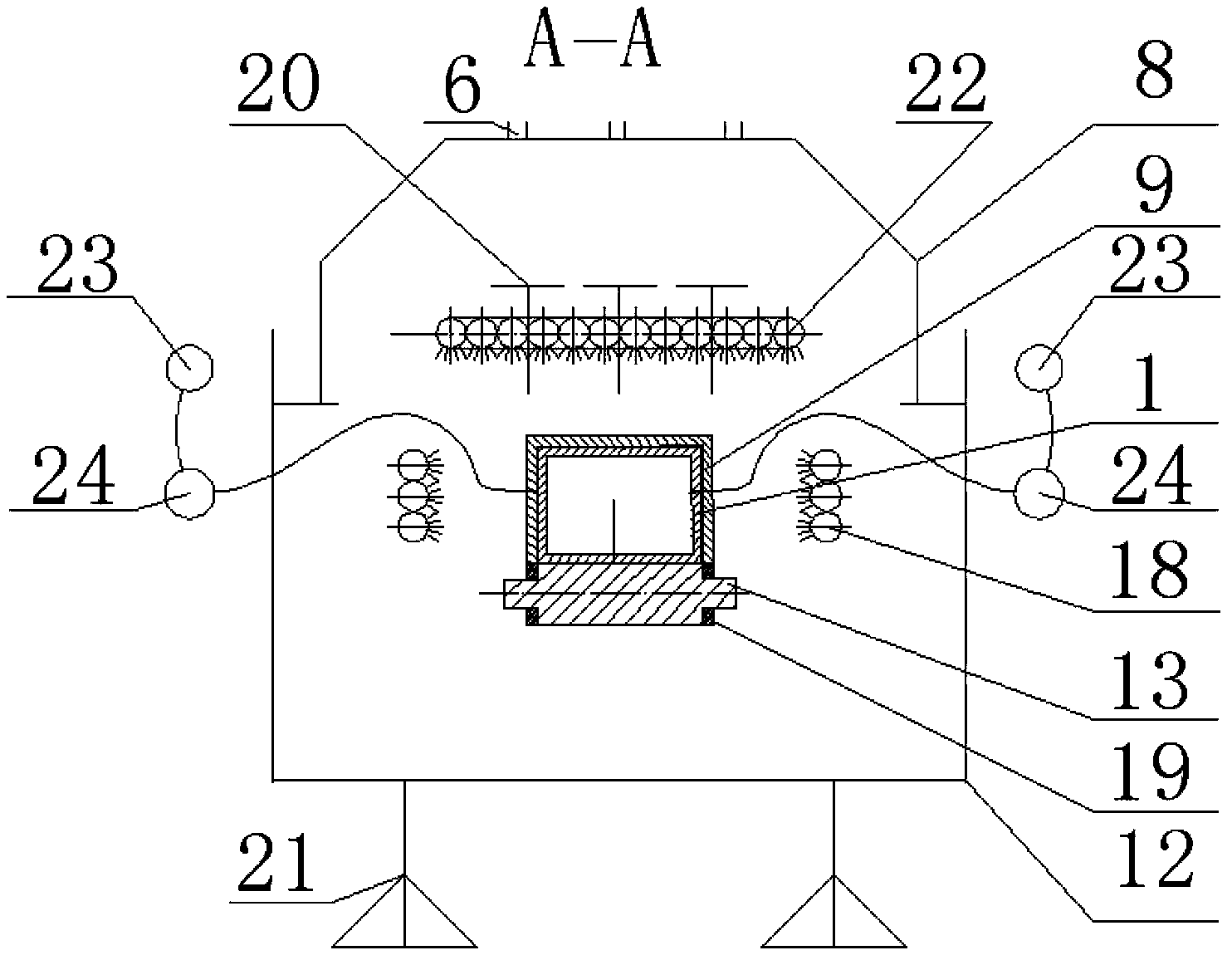 Aluminum profile quenching device