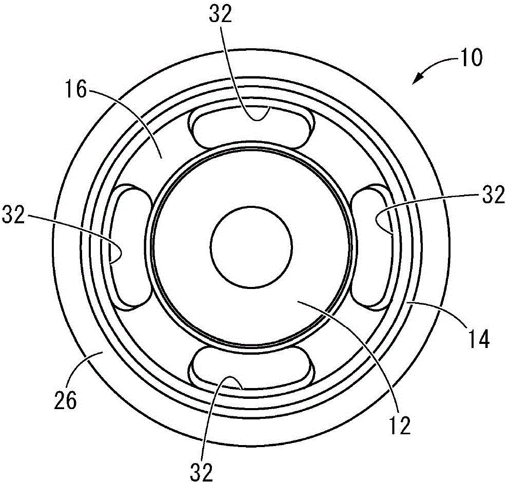 Cylindrical vibration-isolation device