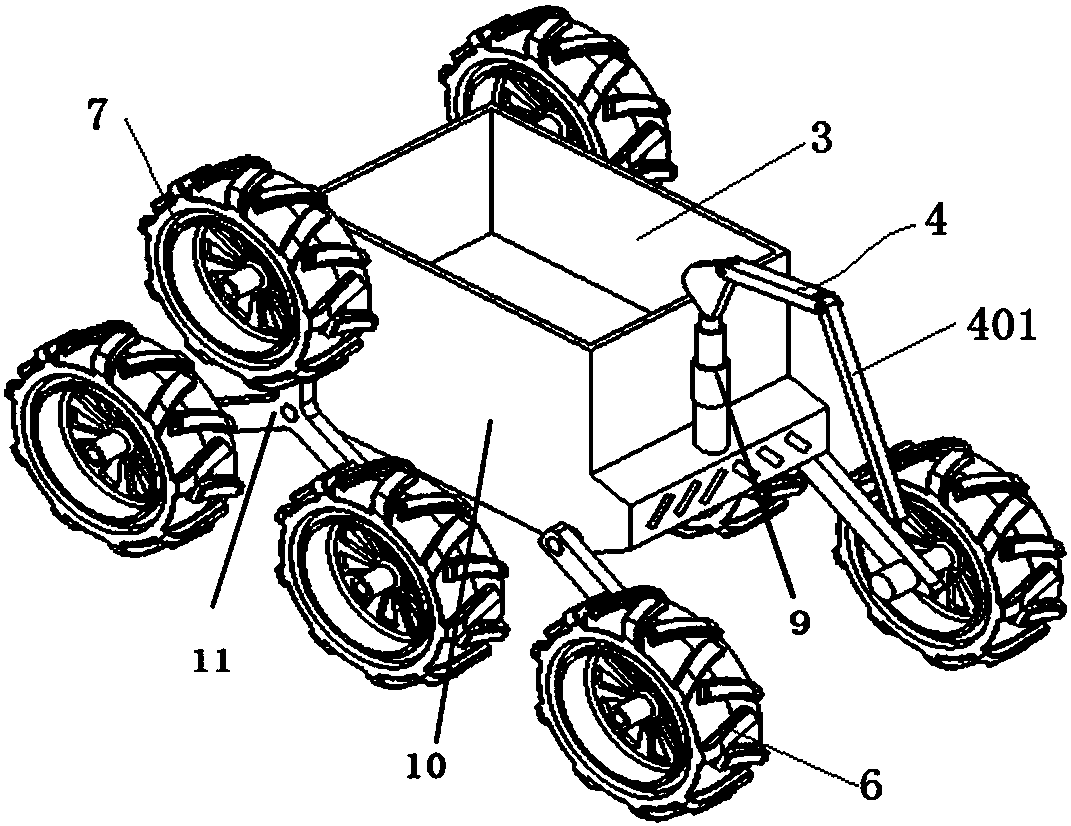 Mountainous area step climbing type transportation unmanned aerial vehicle and working method thereof