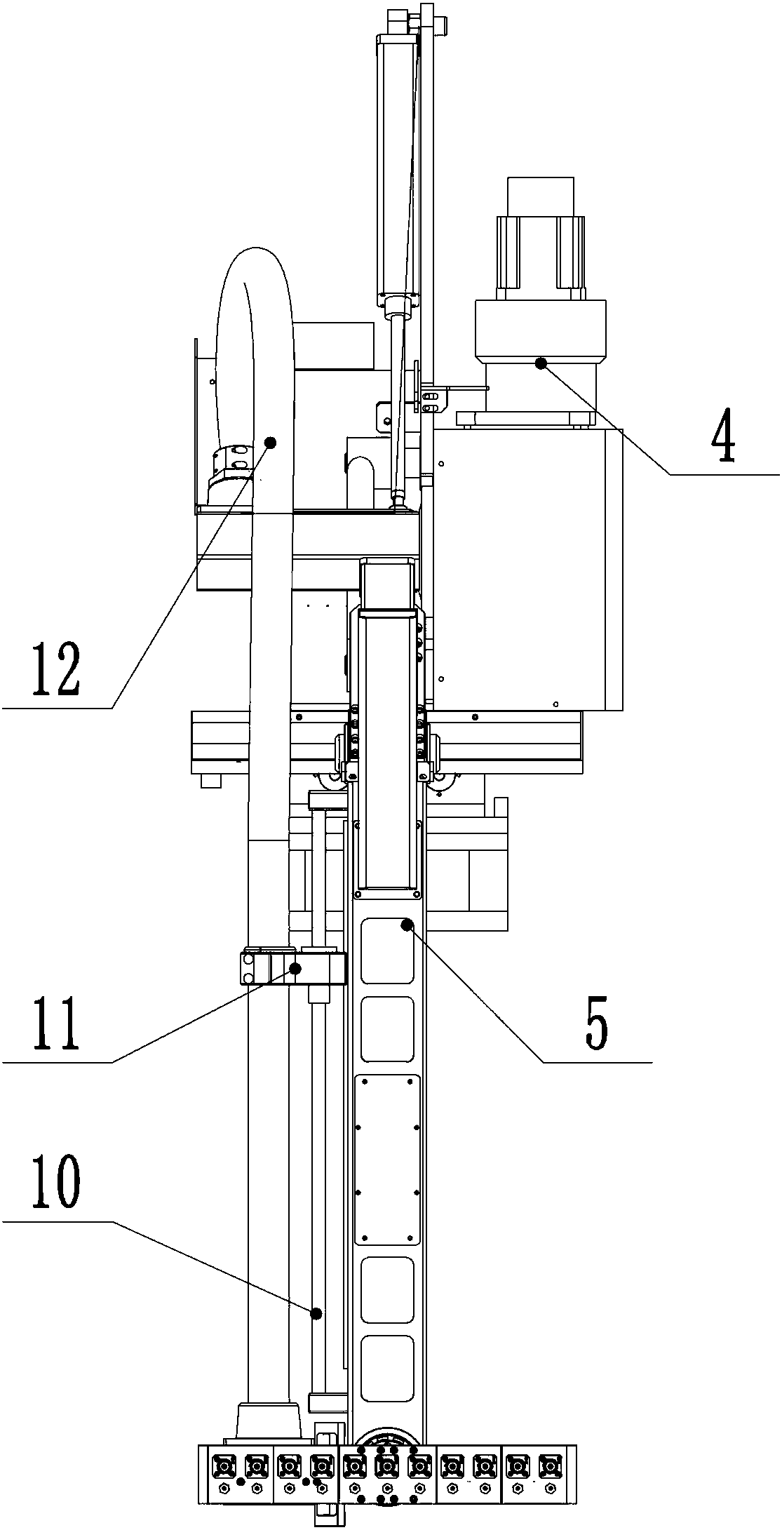 Spray machine rotary nozzle device