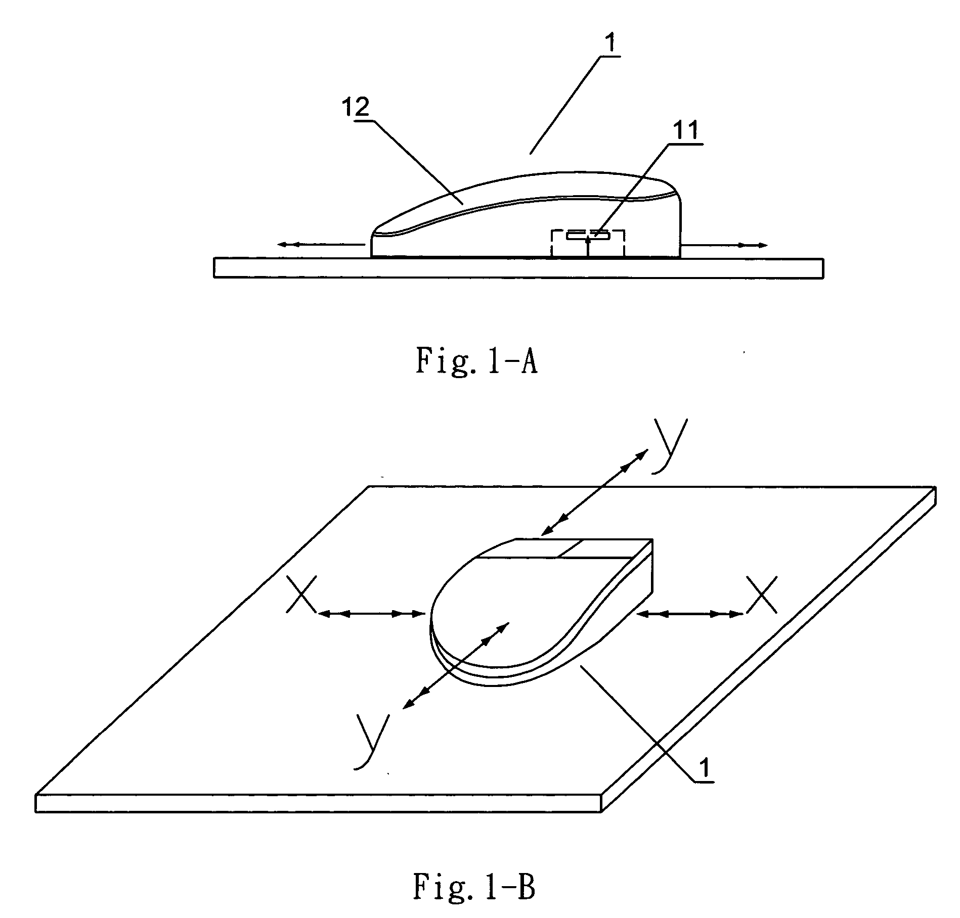 Bi-directional induction mouse component part