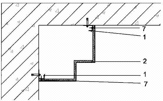 Mounting structure for prefabricated molded gypsum board