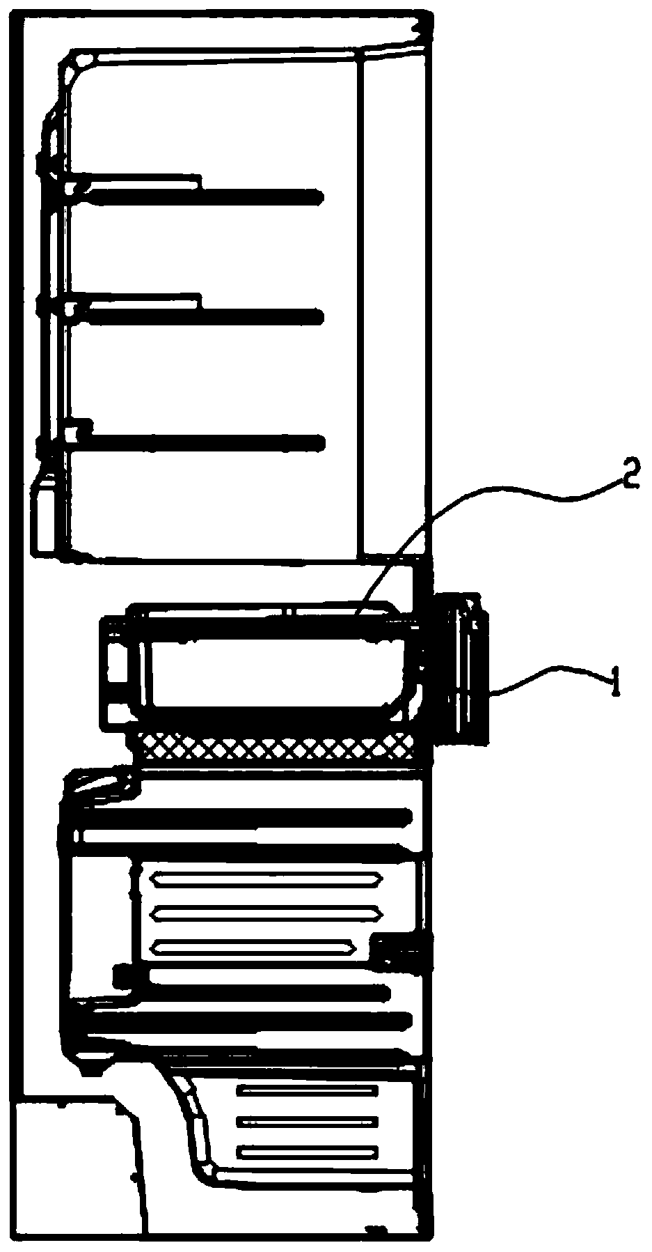 Drawer assembly with sealing function and air-cooled refrigerator using same